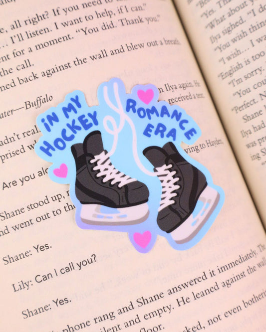 waterproof vinyl in my hockey romance era sticker, book lovers, sports romance sticker, book lover, heated rivalry sticker, bookish gift, booktok