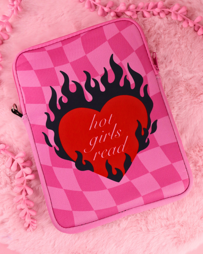 kindle sleeve, booktok gift, bookish gift for readers, dark romance merch, romantasy gift, booktok, bookstagram, kindle pouch, kindle sleeve, kobo sleeve, kobo case, bookish gift, cute pink ereader sleeve, hot girls read, smut readers, spicy books, spicy book lovers, ereader case, ereader sleeve