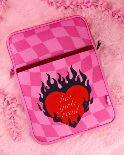 kindle sleeve, booktok gift, bookish gift for readers, dark romance merch, romantasy gift, booktok, bookstagram, kindle pouch, kindle sleeve, kobo sleeve, kobo case, bookish gift, cute pink ereader sleeve, hot girls read, smut readers, spicy books, spicy book lovers, ereader case, ereader sleeve
