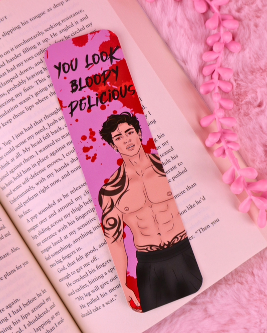 booktok bookmark, vampire romance bookmark for spicy dark romance readers