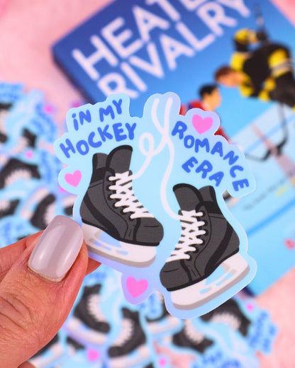 waterproof vinyl in my hockey romance era sticker, book lovers, sports romance sticker, book lover, heated rivalry sticker, bookish gift, booktok