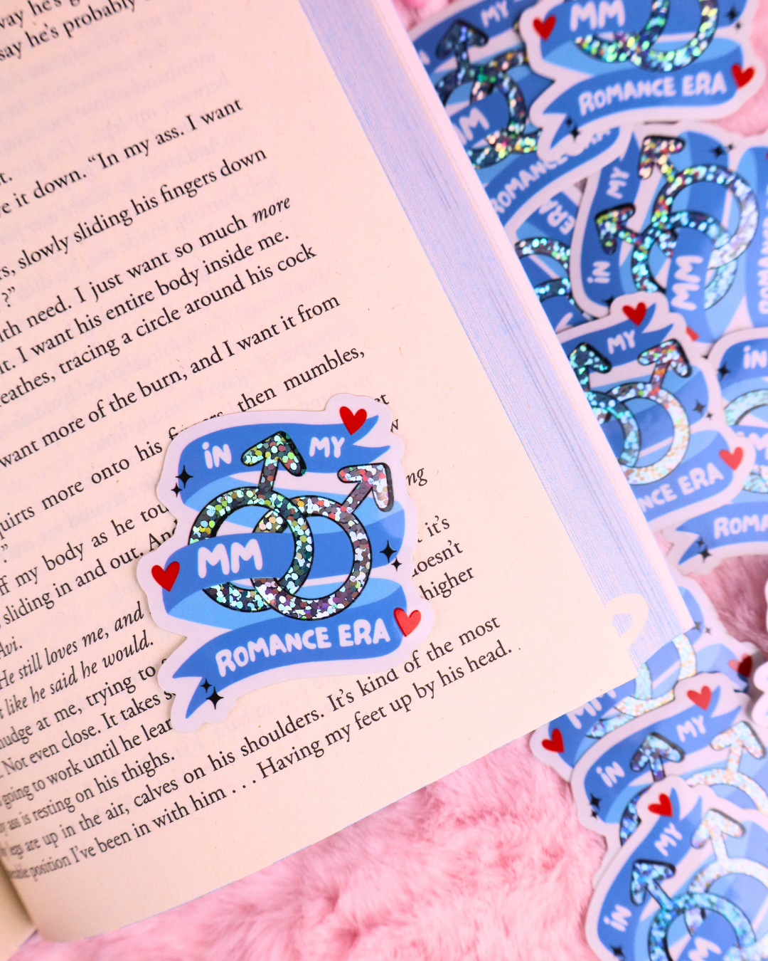 mm romance books sticker waterproof vinyl, kindle sticker, kindle decorating, kindle accessories, gay romance books, queer books, kobo sticker, book lover, stickers for romance readers, booktok