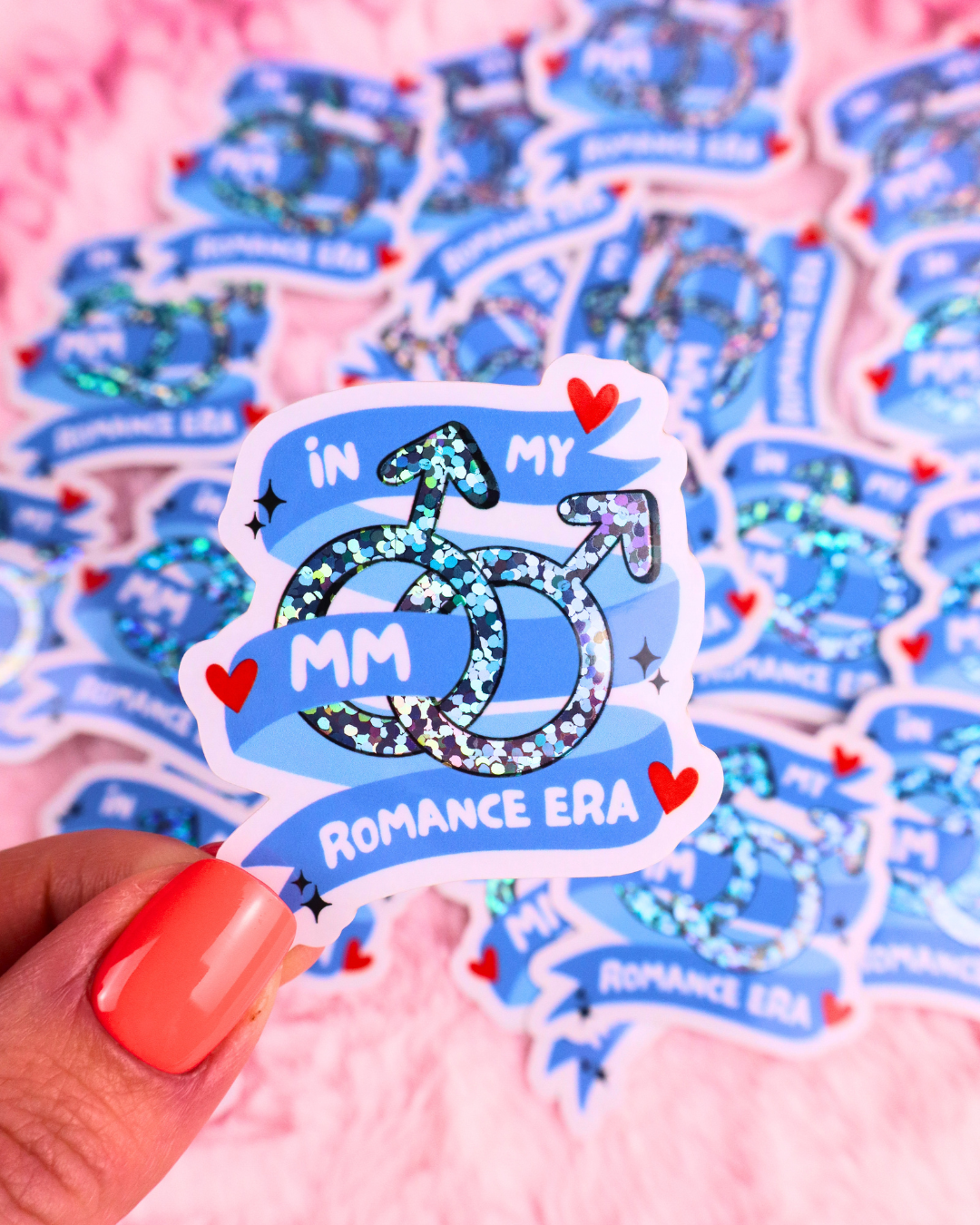 mm romance books sticker waterproof vinyl, kindle sticker, kindle decorating, kindle accessories, gay romance books, queer books, kobo sticker, book lover, stickers for romance readers, booktok