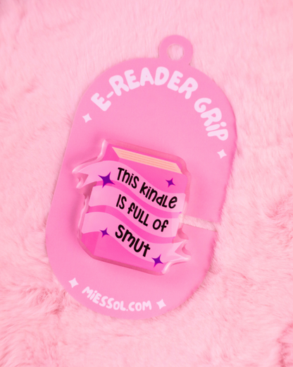 smut book club kindle grip, dark romance, ereader, kobo, spicy books, smut reader, sexy books, smutty reader, bookish merch, booktok books, bookish gift, funny gift for reader, tbr, smut book club, magsafe, kindle, kobo