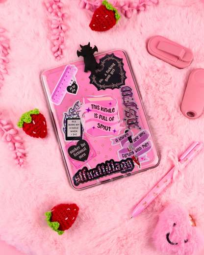 smut book club kindle grip, dark romance, ereader, kobo, spicy books, smut reader, sexy books, smutty reader, bookish merch, booktok books, bookish gift, funny gift for reader, tbr, smut book club, magsafe, kindle, kobo