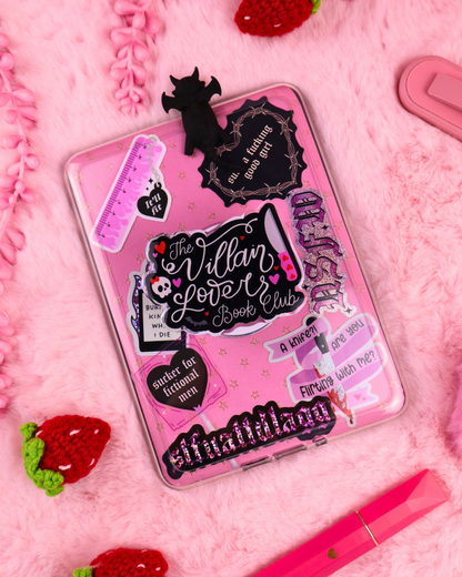 kindle and kobo grip, kindle accessories, villain lovers, enemies to lovers, booktok, dark romance, romantasy, e-reader accessories, kindle charm, bookish gift, ereader must haves