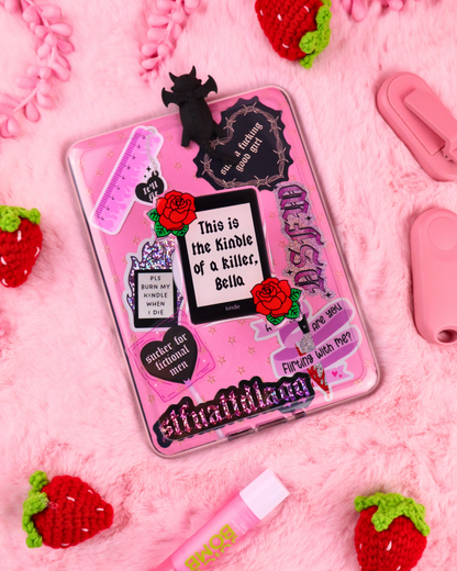 kindle of a killer grip, kindle decor, kindle accessories, twilight, team Edward, team Jacob, twilight merch, booktok, bookish gift, gift for booklover, vampire romance, vampire smut, spicy books, romance reader