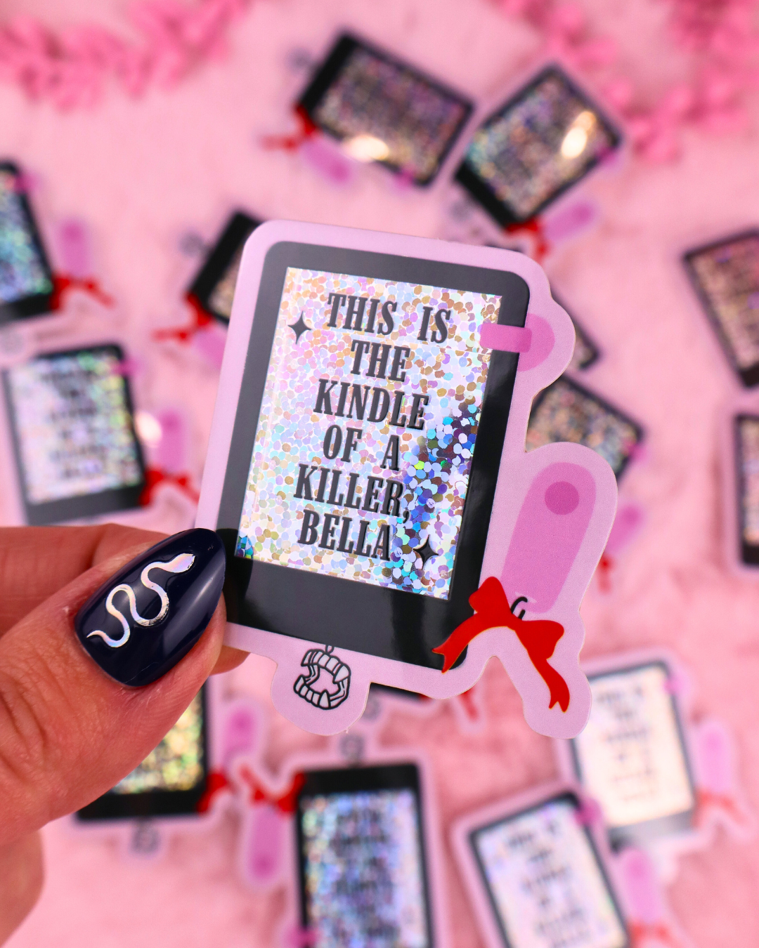 kindle or a killer funny booktok sticker, book review sticker, bookish gift, twilight sticker, team edward, 5 stars, kindle sticker, kobo sticker, romantasy, dark romance book lover, stickers for readers, bookish sticker