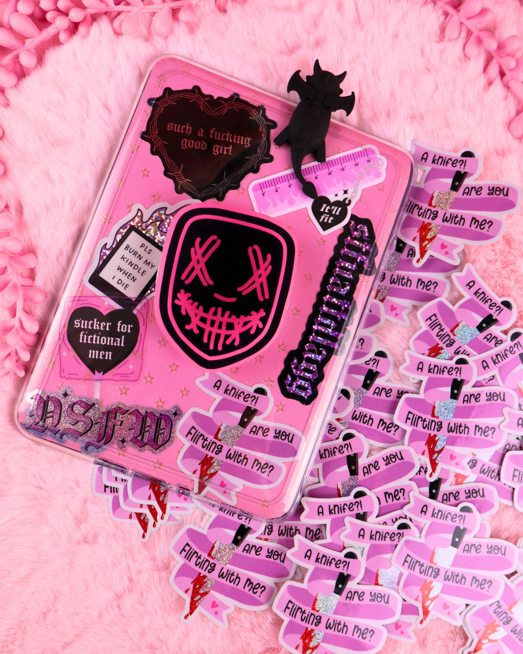 STFUATTDLAGG STICKER WATERPROOF, KINDLE STICKER, KOBO STICKER, KINDLE DECOR, EREADER ACCESSORIES, KOBO DECORATION, VINYL BOOKISH STICKER, DARK ROMANCE, SPICY BOOKS, BOOKTOK, Dark Romance Romcom