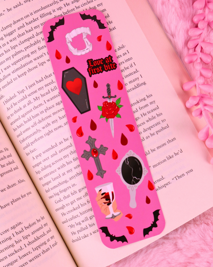 booktok bookmark, vampire romance bookmark for spicy dark romance readers