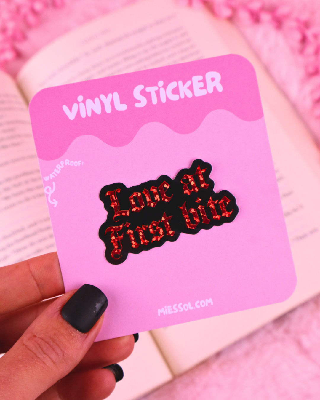 vampire romance bookish sticker for spicy book lovers