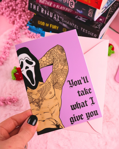bookish greeting card, masked men birthday card, dark romance birthday, book bestie card, fictional men, booktok, 