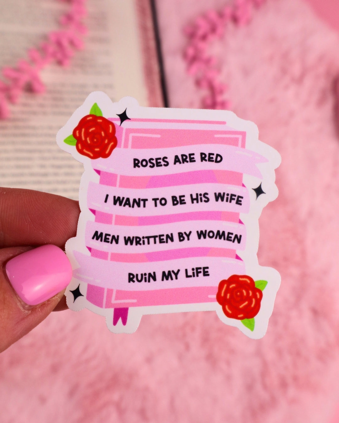 booktok sticker for kindle and kobo, romance readers, dark romance, smut books, spicy book lover, bookish gift