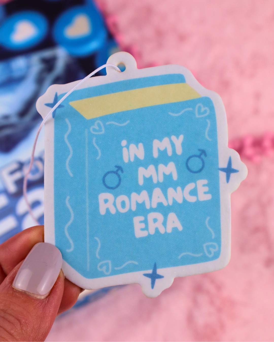 Bookish air freshener, in my MM romance era, gay, queer books car, smut, romance, booktok, spicy book lover, readers romance, bookstagram, funny bookish gift unique gift for book lovers and readers