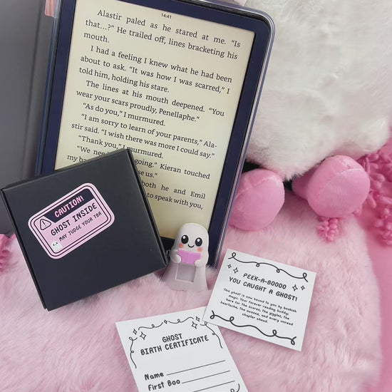 halloween ghost reading buddy hipper bookish gift booktok