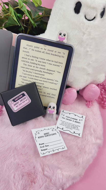 halloween ghost reading buddy hipper bookish gift booktok