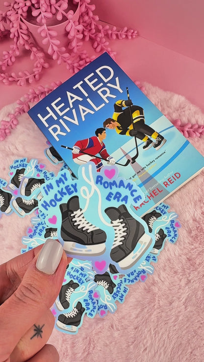In My Hockey Romance Era Vinyl Waterproof Sticker