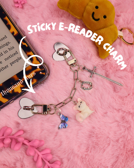 kindle charm quicksilver inspired, onyx, kingfisher, saeris, book boyfriends, romantasy readers, romance lovers, book lover, gift for readers, kindle charms, kobo charms, kindle decoration, kindle accessories, onyx, brimstone, fourth wing