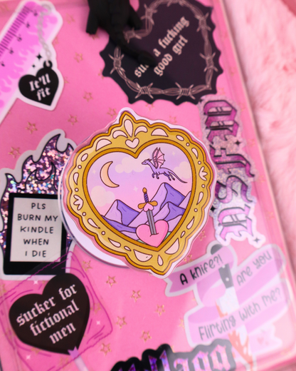 Romantasy reads grip, dragons and swords, shadow daddy book club, rhysand, xaden riorson, kingfisher, acotar, fourth wing, quicksilver bookish merch kindle grip, romantasy readers, romantasy accessories, kindle decor, cute gift for booklovers