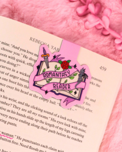 magnetic bookmarks for romance and romantasy readers, spicy book lovers, booktok, dark romance, bookish gift, acotar, fourth wing gift, quicksilver, fae smut