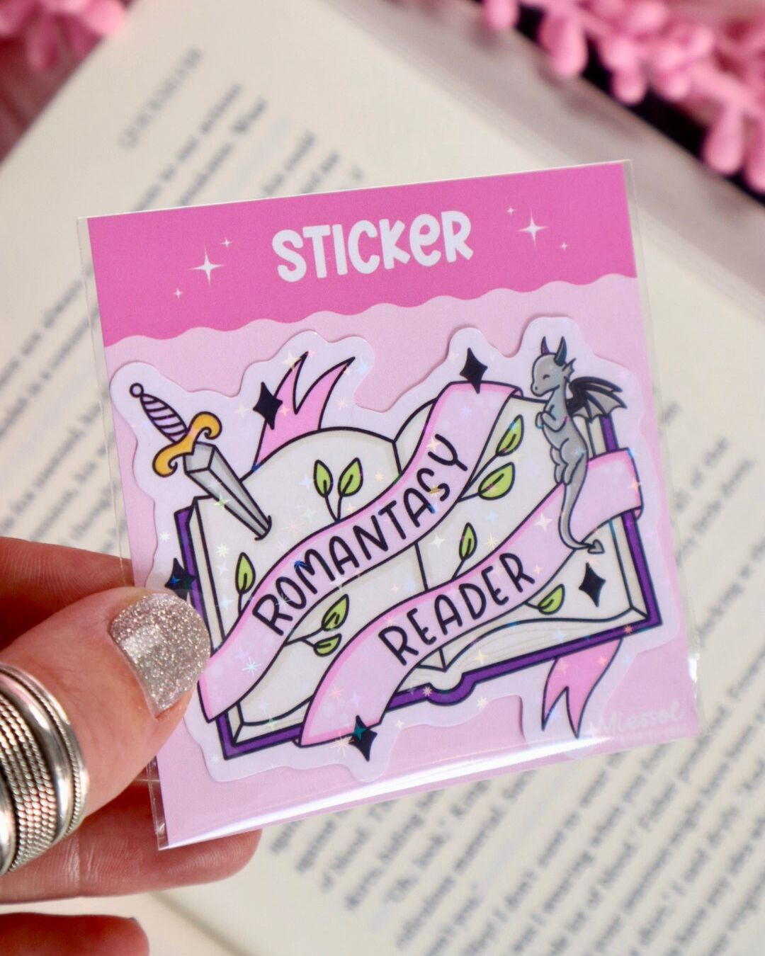 romantasy reader sticker for kindle decorating, fourth wing, Sarah j maas, acotar