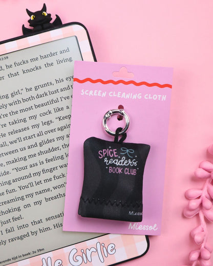 screen cleaner cloth, gift for book lover, smut reader, spicy books, funny accessories, kindle decor, kindle decorating, e-reader must haves. Booktok, bookstagram