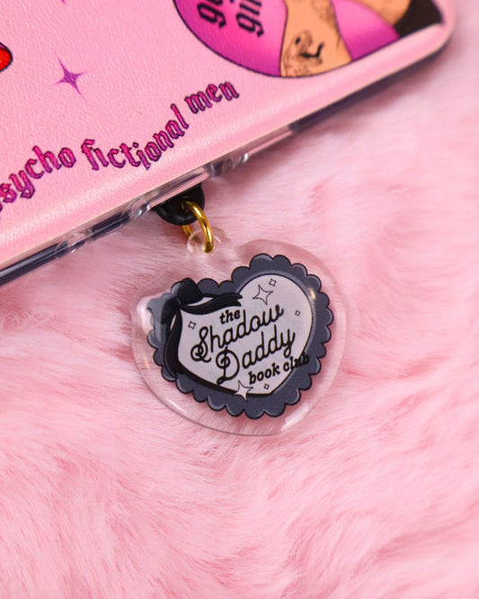 Shadow Daddy Kindle Charm inspired by Rhysand, Xaden, Azriel, Casteel, and Cardan – romantasy bookish accessory for Kindle, Kobo, and eReaders.