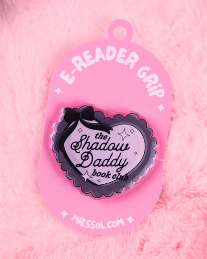 shadow daddy book club, rhysand, xaden riorson, kingfisher, actor, fourth wing, quicksilver bookish merch kindle grip, romantasy readers, romantasy, acotar, Sarah j maas, accessories, kindle decor, cute gift for booklovers