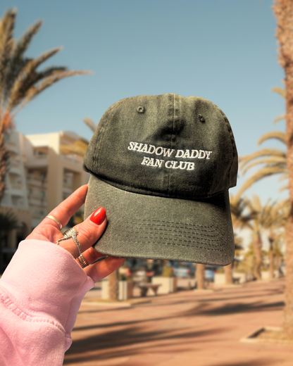 shadow daddy baseball cap, black bookish cap, pink bookish cap, bookish merch, shadow daddy, xaden, kingfisher, fourth wing, quicksilver, booktok, bookstagram, book lover, apparel for readers, romantasy reader, romance books, villains, dark romance