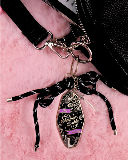enamel keychain shadow daddy society, booktok, bookish merch, booktok gift, romance readers, romantasy lover, book lover, xaden riorson, rhysand, romantasy