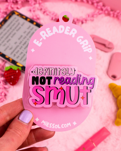 smut book club kindle grip, ereader, kobo, spicy books, smut reader, sexy books, smutty reader, bookish merch, booktok books, bookish gift, funny gift for reader, tbr, smut book club, magsafe