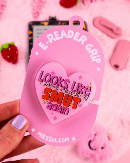 smut book club kindle grip, ereader, kobo, spicy books, smut reader, sexy books, smutty reader, bookish merch, booktok books, bookish gift, funny gift for reader, tbr, smut book club, magsafe
