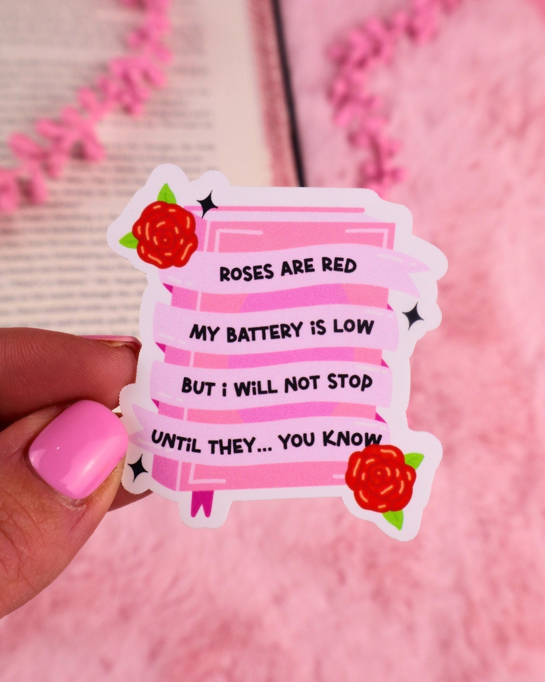 booktok sticker for kindle and kobo, romance readers, dark romance, smut books, spicy book lover, bookish gift