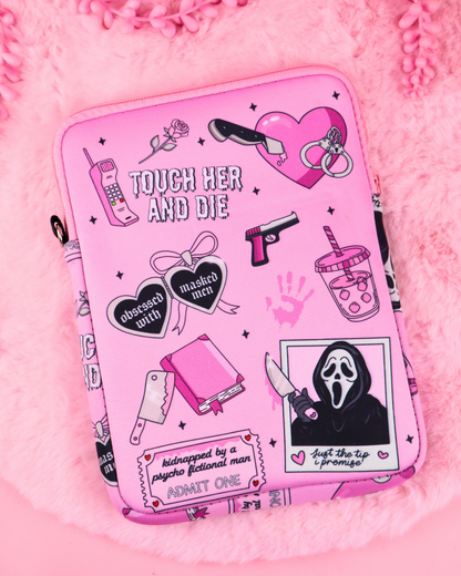 kindle sleeve, booktok gift, bookish gift for readers, dark romance merch, romantasy gift, booktok, masked men, ghost, horror, thriller, scream, bookstagram, kindle pouch, kindle sleeve, kobo sleeve, kobo case, bookish gift, cute pink ereader sleeve, hot girls read, smut readers, spicy books, spicy book lovers, ereader case, ereader sleeve