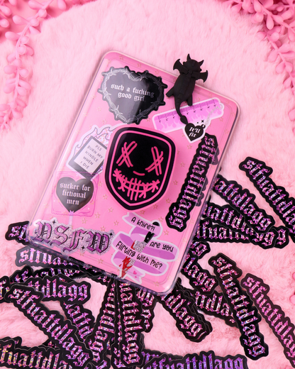 STFUATTDLAGG STICKER WATERPROOF, KINDLE STICKER, KOBO STICKER, KINDLE DECOR, EREADER ACCESSORIES, KOBO DECORATION, VINYL BOOKISH STICKER, DARK ROMANCE, SPICY BOOKS, BOOKTOK