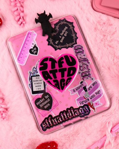 good girl merch, good girl sticker, smut book club kindle grip, dark romance, ereader, kobo, spicy books, smut reader, sexy books, smutty reader, bookish merch, booktok books, bookish gift, funny gift for reader, tbr, smut book club, magsafe, kindle, kobo