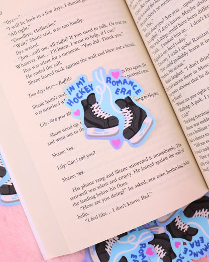 waterproof vinyl in my hockey romance era sticker, book lovers, sports romance sticker, book lover, heated rivalry sticker, bookish gift, booktok