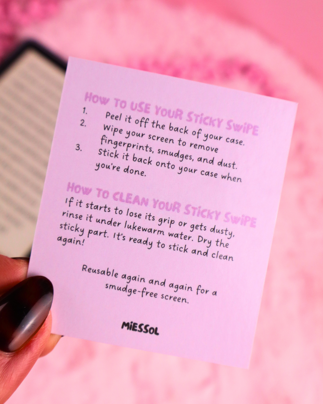 smut bunny sticky swipe, screen cleaner kindle, ereader, cute ereader accessories, kindle decor, kindle accessories, smut reader, romance reader, spicy book lover, bookish gift, cute bookish gift, unique gift for readers, dark romance, romantasy, bookish aesthetics, kindle sticker, bookish stickers, insert kobo