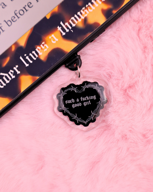 such a fucking good girl charm for kindle, kobo, bookish accessories, smutty books accessories, bookish gift, book bestie gift, usbc dark romance