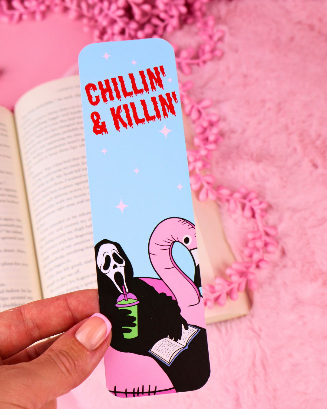 addicted to scary stories, bookmark thriller horror reader, romance readers, booktok, bookish merch, booktok, dark romance