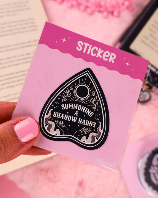 summoning a shadow daddy sticker for kindle and kobo, kindle decoration, romantasy reader gift, bookish merch, booktok, laden, rhysand, ruhn