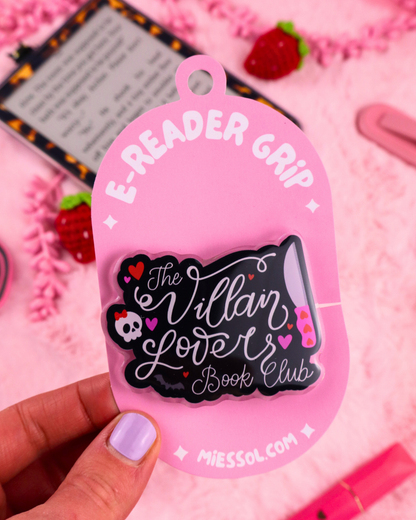 kindle and kobo grip, kindle accessories, villain lovers, enemies to lovers, booktok, dark romance, romantasy, e-reader accessories, kindle charm, bookish gift, ereader must haves