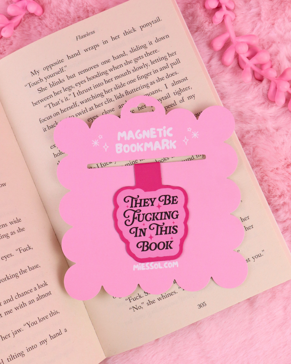magnetic bookmark for spicy romance readers, they be fucking in this book, smut reader, dark romance, cowboy romance, hockey romance, spicy books lover, bookish gift, booktok, bookstagram, book bestie, gift for book lover, gift for readers, bookmarks, funny bookmark