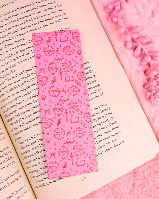 cute bookmark tropes, enemies to lovers, touch her and die, trigger warnings, grumpy vs sunshine, booktok, bookish gift, bookmark for booklovers, romance readers, spicy book lovers, steamy books, dark romance, romantasy
