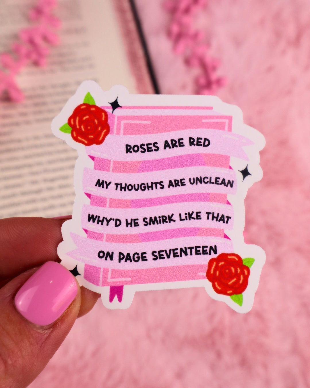 booktok sticker for kindle and kobo, romance readers, dark romance, smut books, spicy book lover, bookish gift