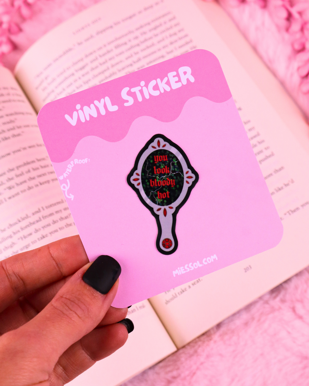 vampire romance bookish sticker for spicy book lovers