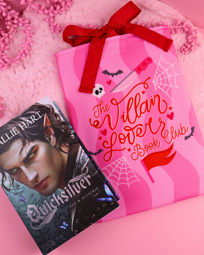 villain lover book sleeve, dark romance, romantasy, booktok, readers, romance reader, bookish gift, gift for book lovers